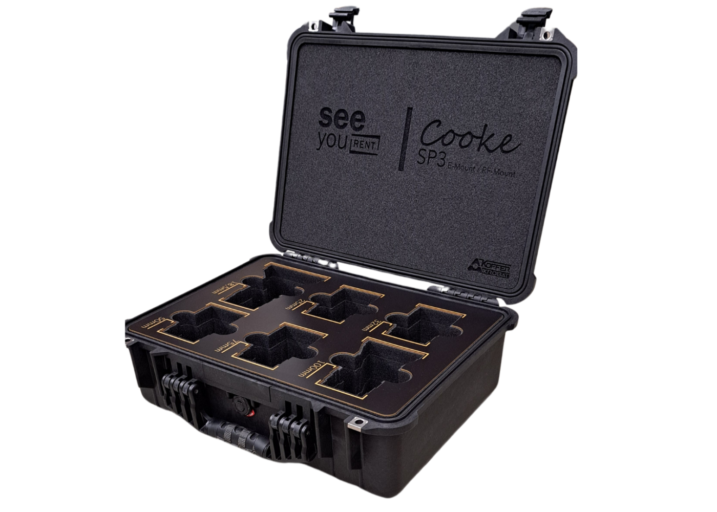 Cooke SP3, Objektivkoffer, Koffereinlage, kofferinlay