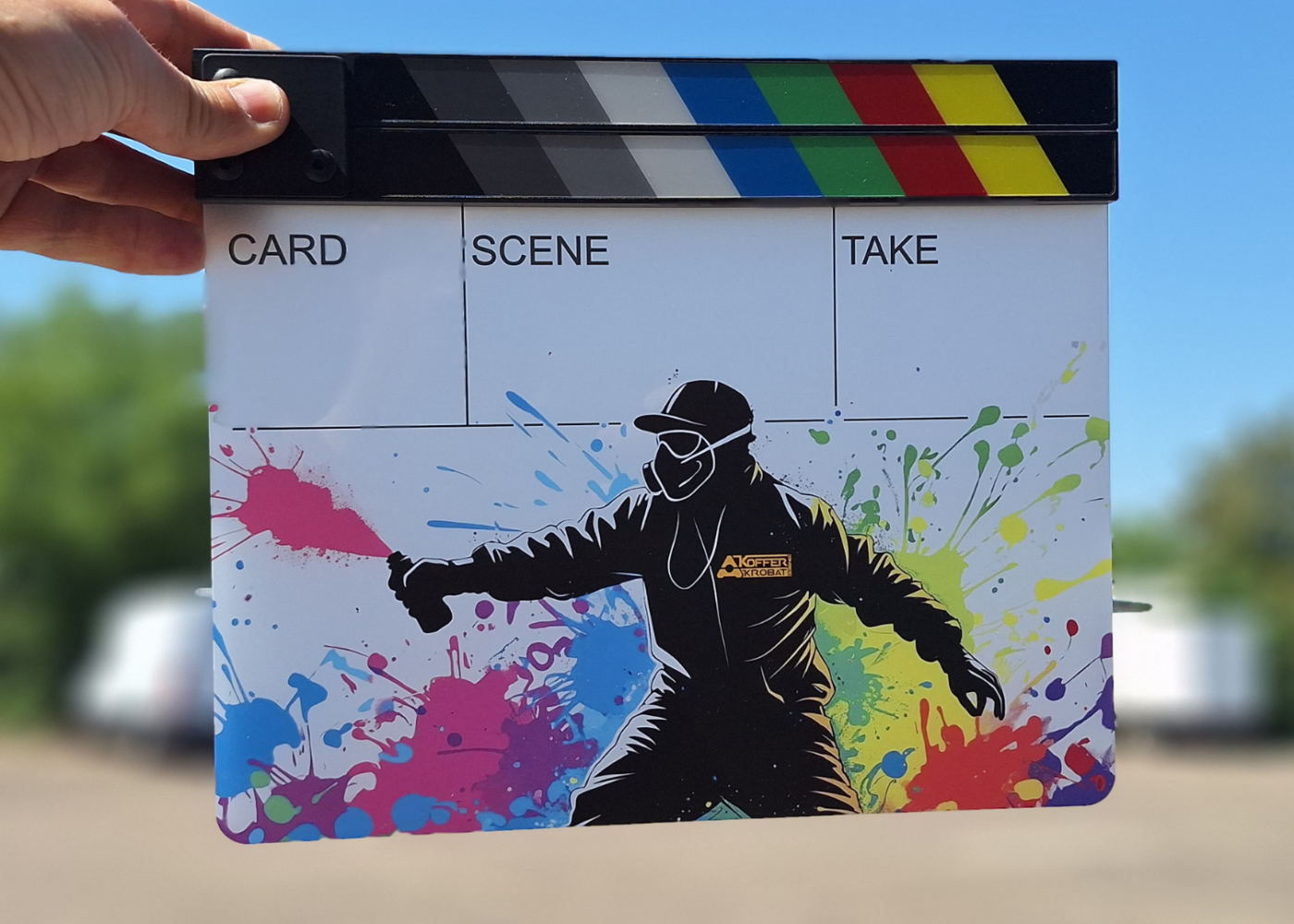 Uv-Druck filmklappe, clapperboard