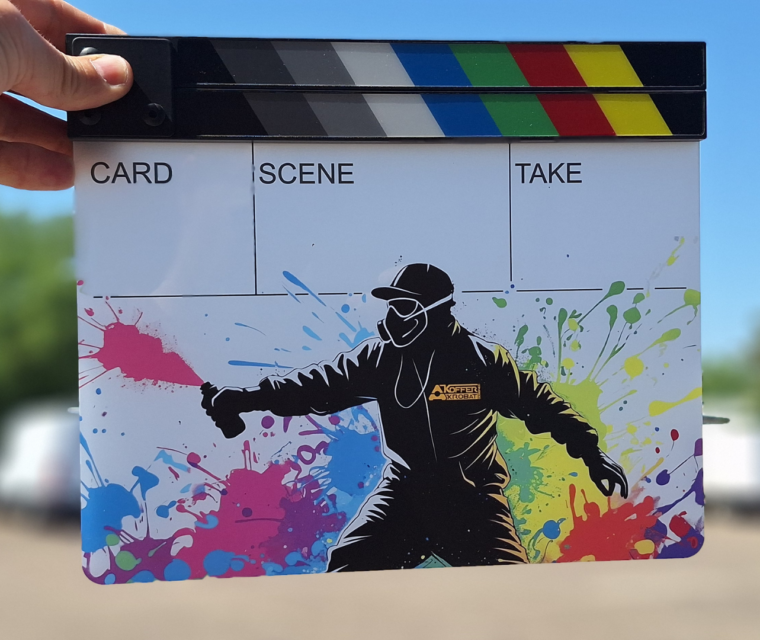 Uv-Druck filmklappe, clapperboard